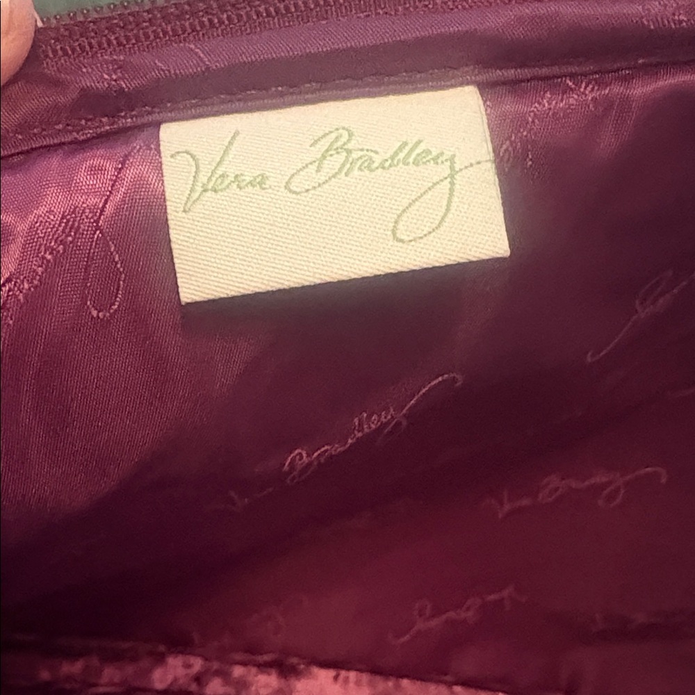Vera Bradley Laptop Sleeve/Tablet Case Solid Color Quilted Diamond Design Berry - Picture 5 of 7